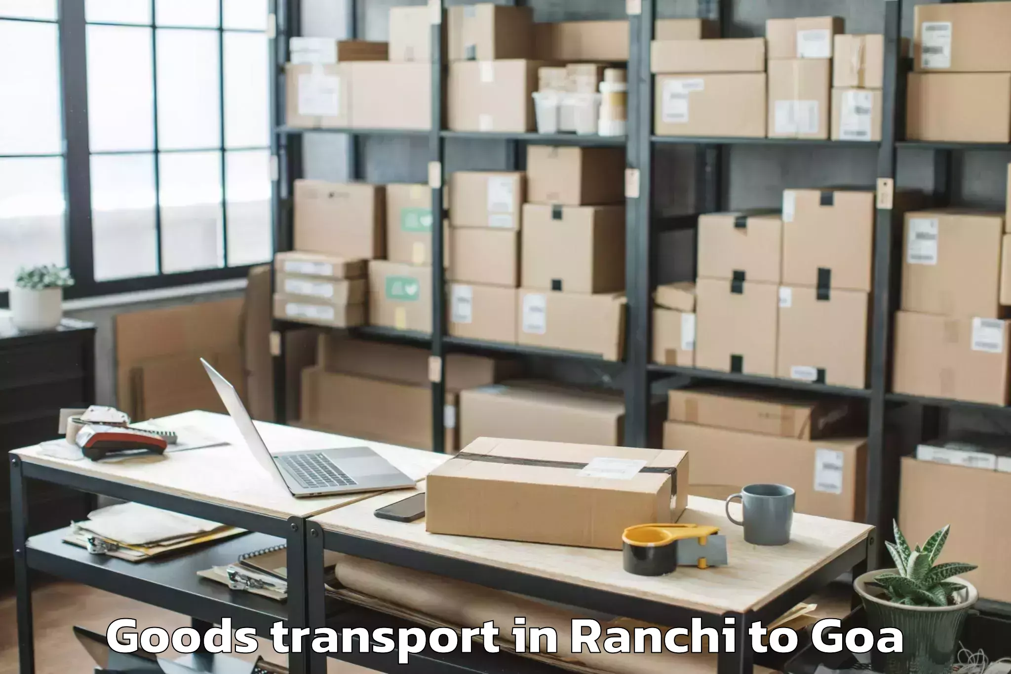 Comprehensive Ranchi to Calangute Goods Transport